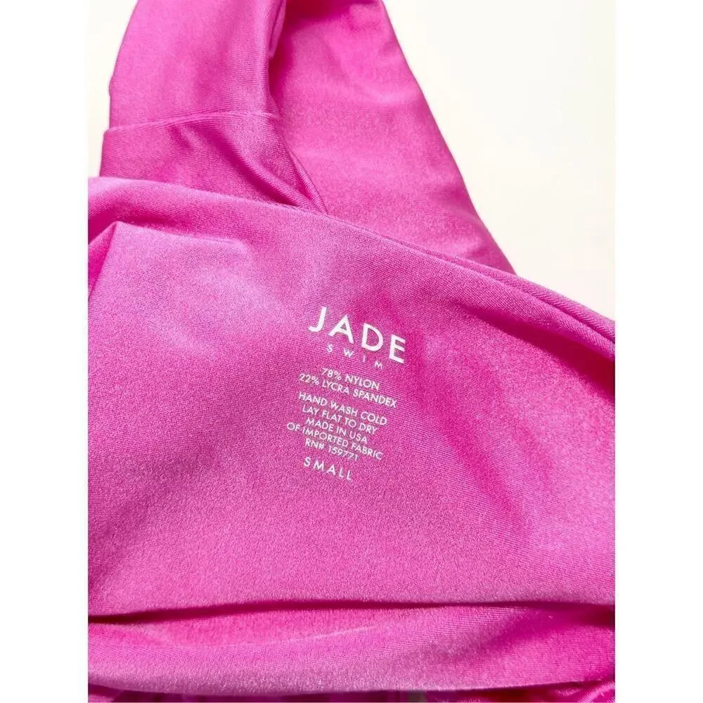 Jade Swim One Piece‎ Layla Cutout Barbie Pink Swimwear NEW